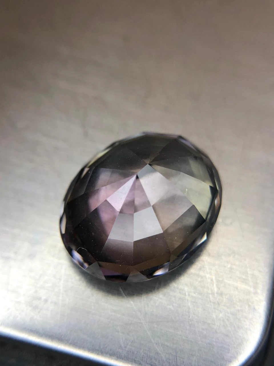 Natural Untreated Tanzanite 9.2 carats in Classic Oval Step Cut — view 7